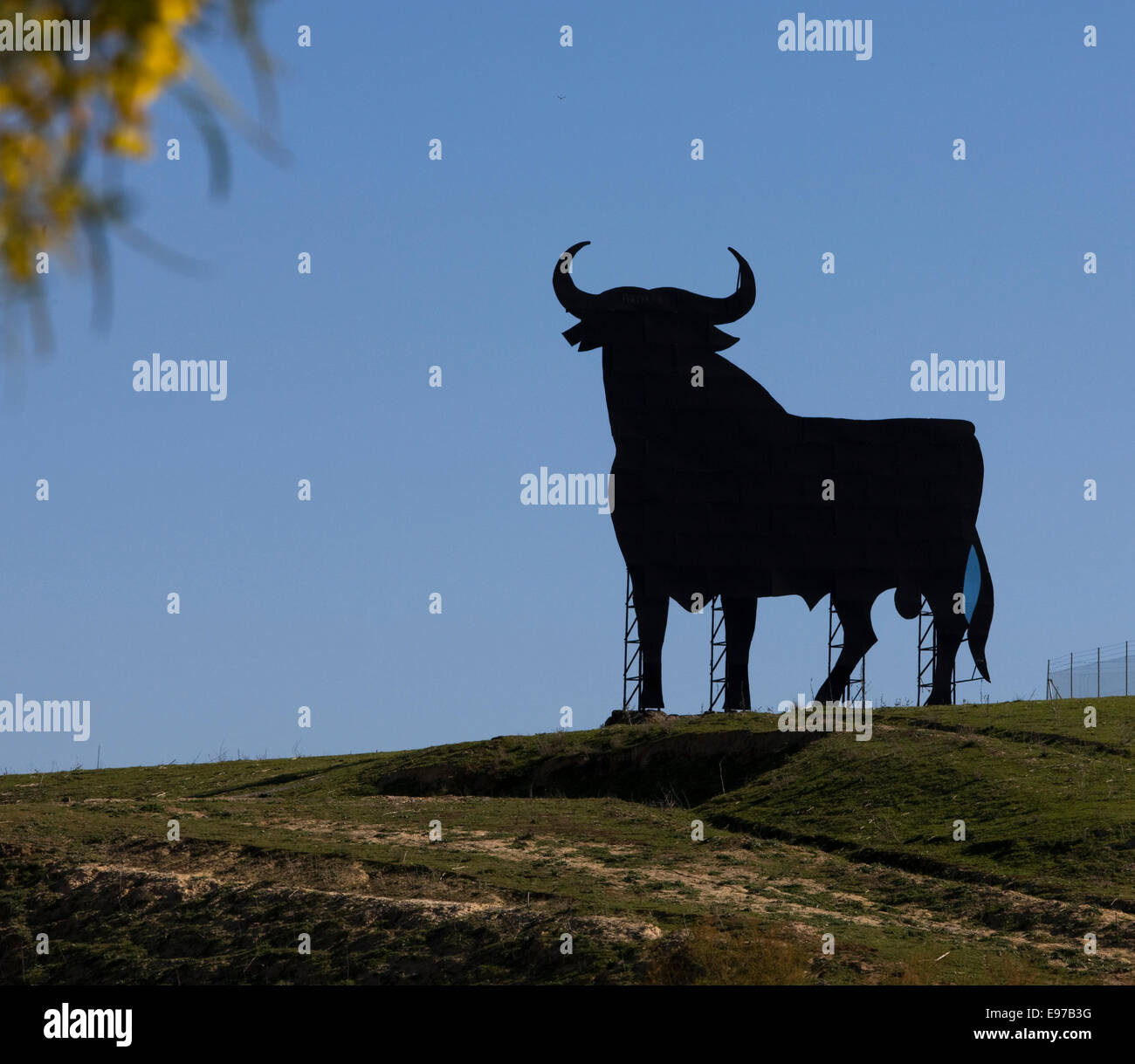 Well known profile in Spanish country side Stock Photo