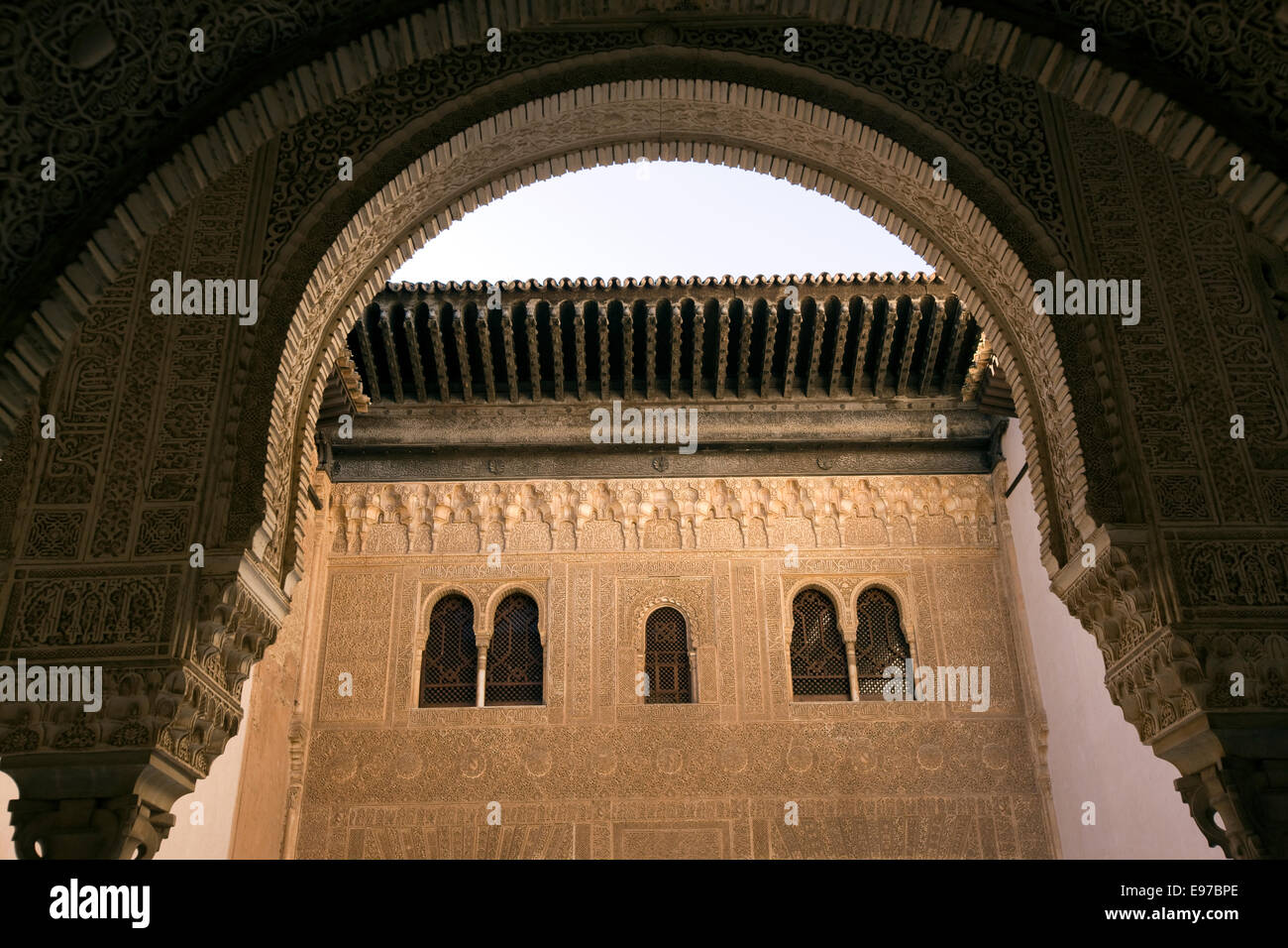 Inside the Alhambra Palace Stock Photo