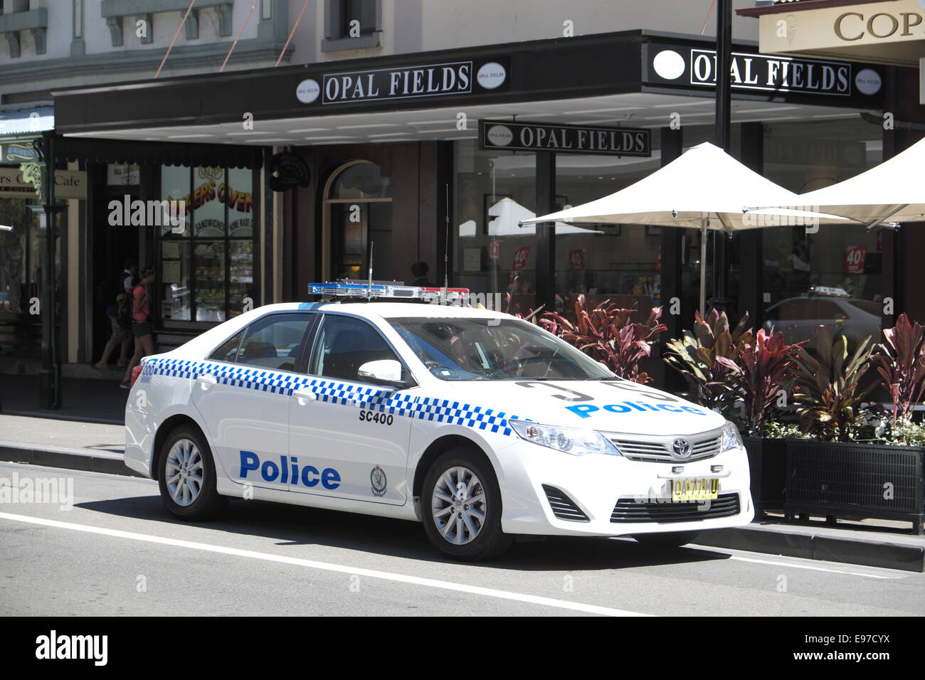 new south wales sydney police vehicle in the Rocks area of sydney,australia Stock Photo