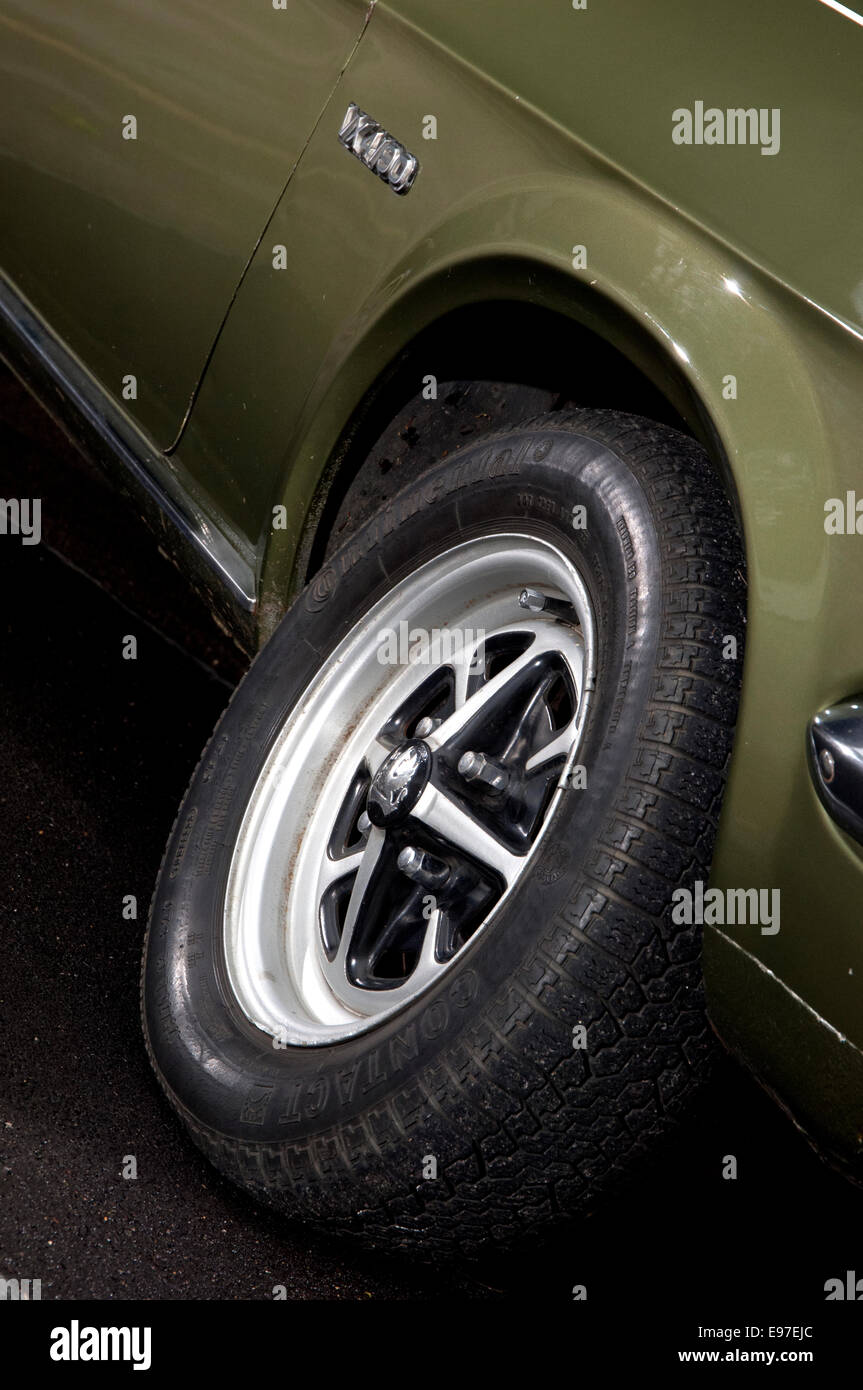 1972 Vauxhall VX4/90 classic British performance saloon car Rostyle alloy wheel Stock Photo