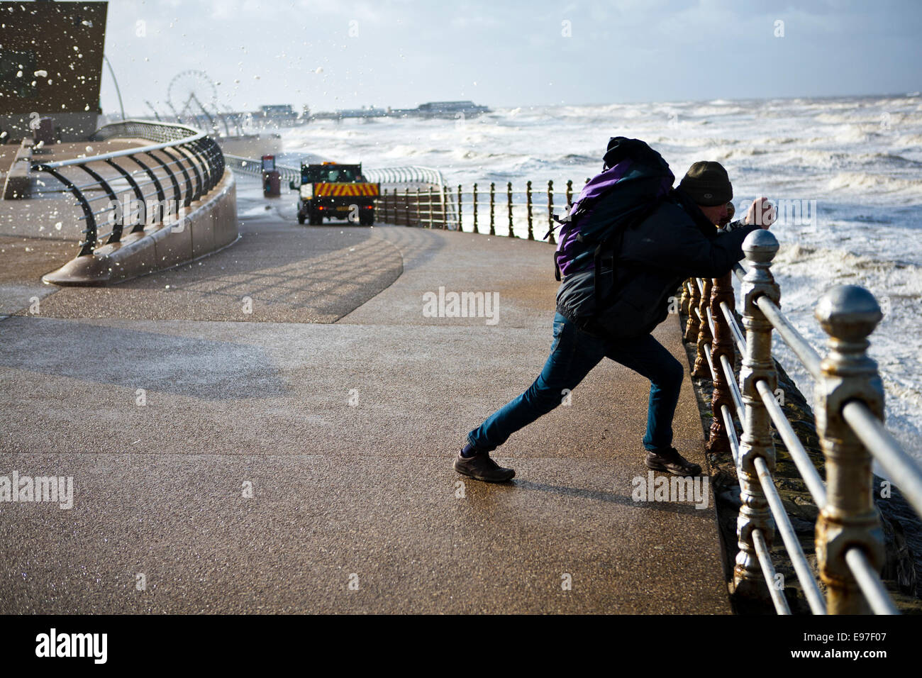 Blackpool tower across sea hi-res stock photography and images - Alamy