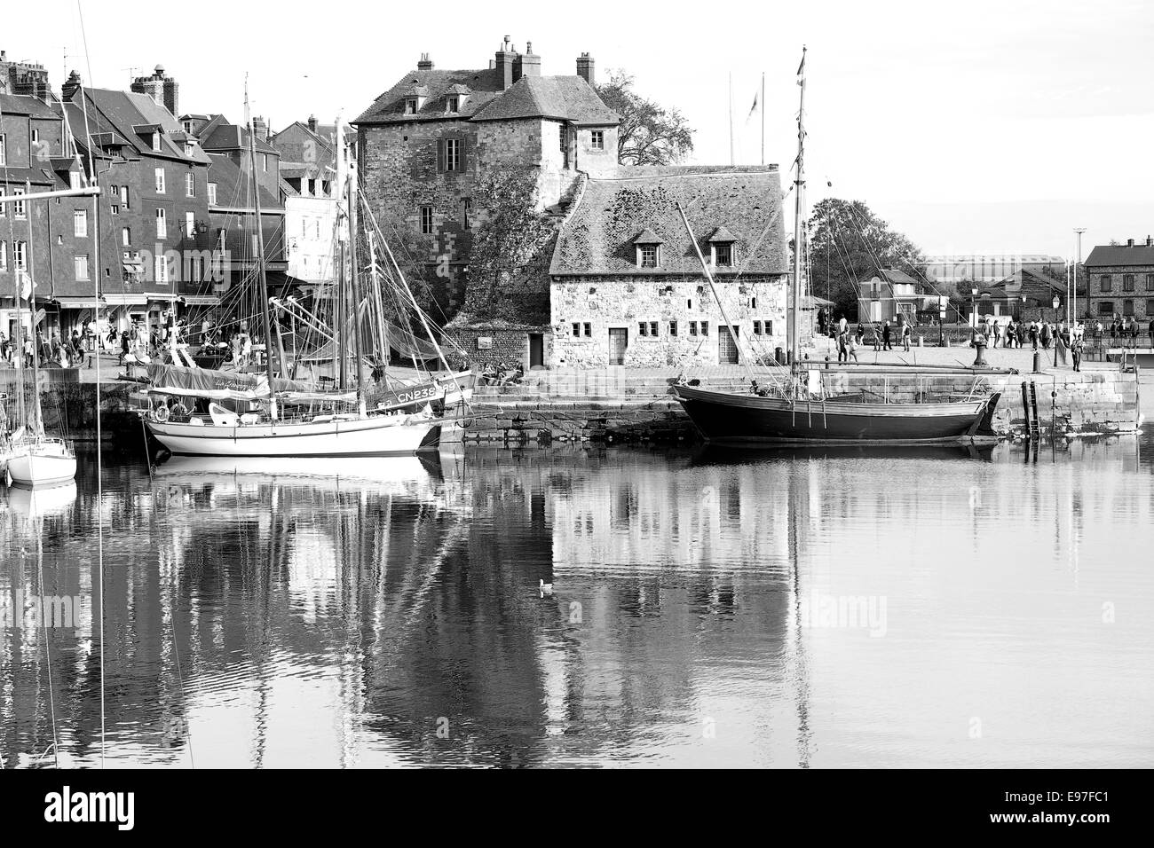 Honfleur harbour Normandy France Stock Photo