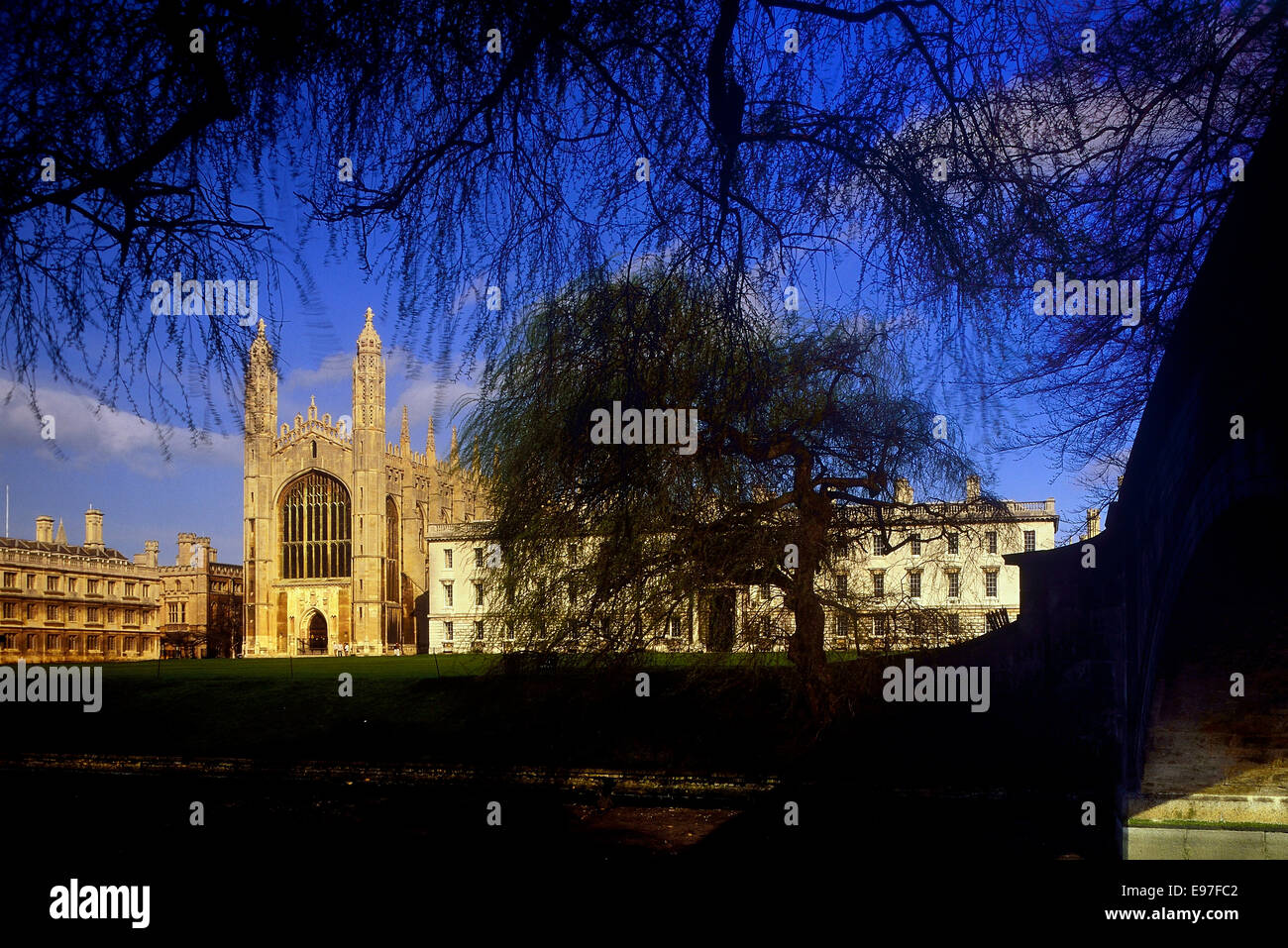 The Backs, King's College Chapel. Cambridge University. Cambridgeshire ...