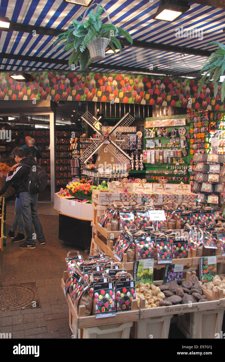 Bloemenmarkt floating flower market Amsterdam Stock Photo Alamy