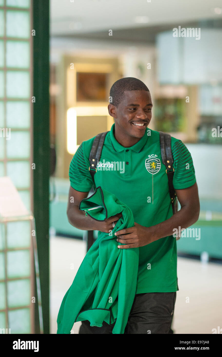 Lisbon, Portugal. 17th October, 2014. William Carvalho of Sporting Clube de Portugal. Stock Photo