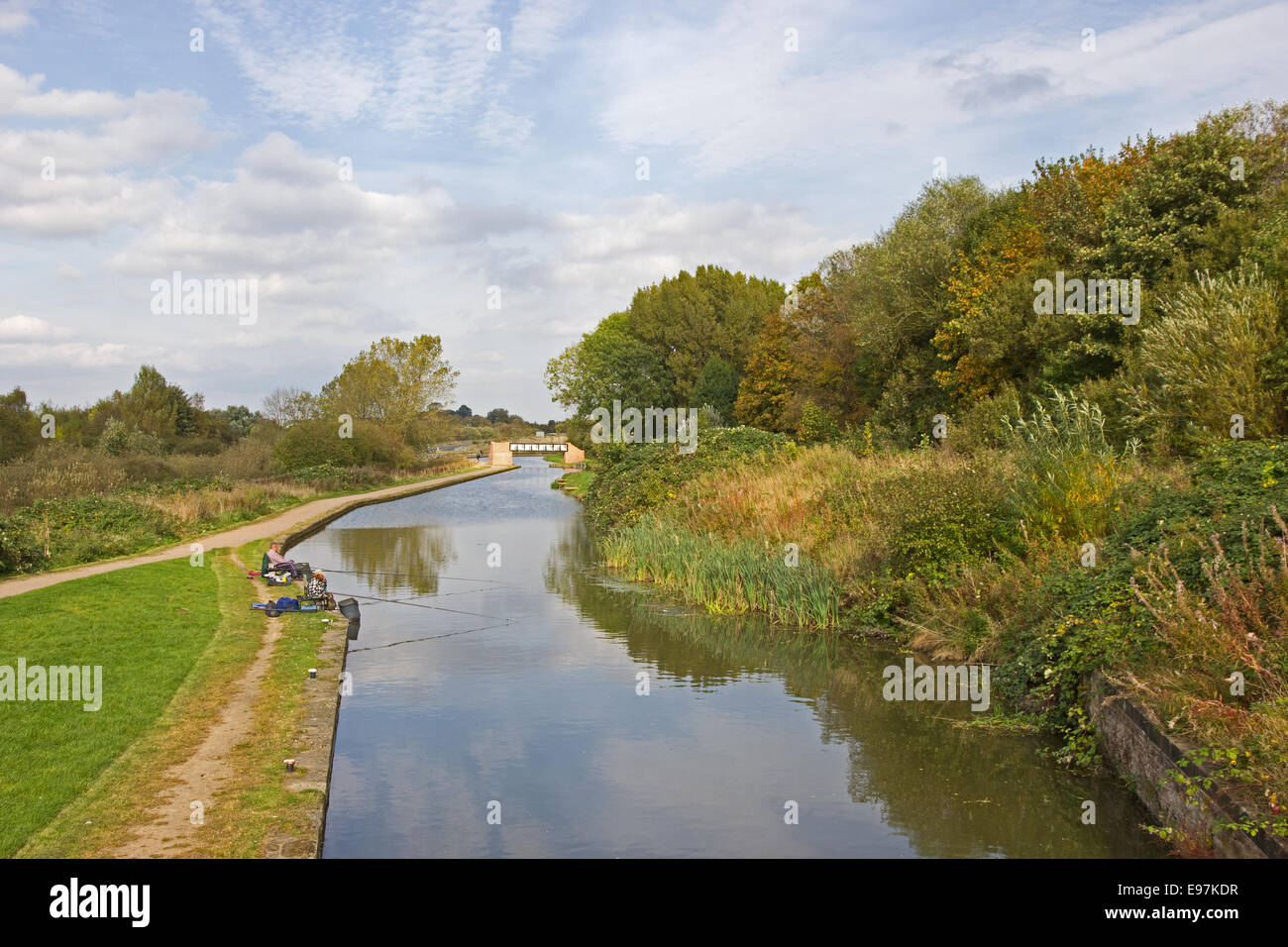 Chesterfield canal at Mill Green, Staveley Stock Photo