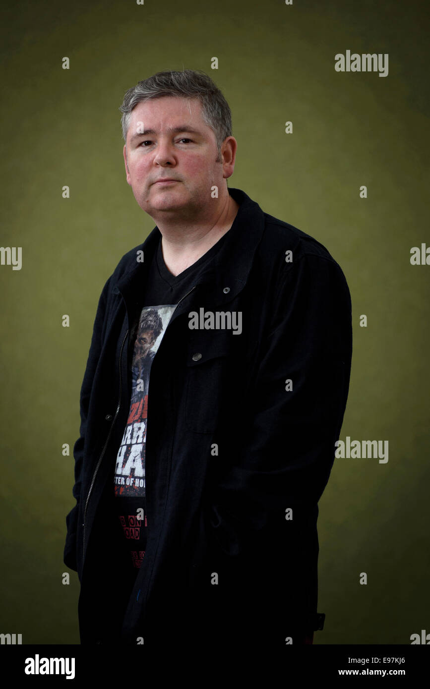 Irish author Darren Shan ( Darren O'Shaughnessy) appears at the Edinburgh International Book Festival. Stock Photo