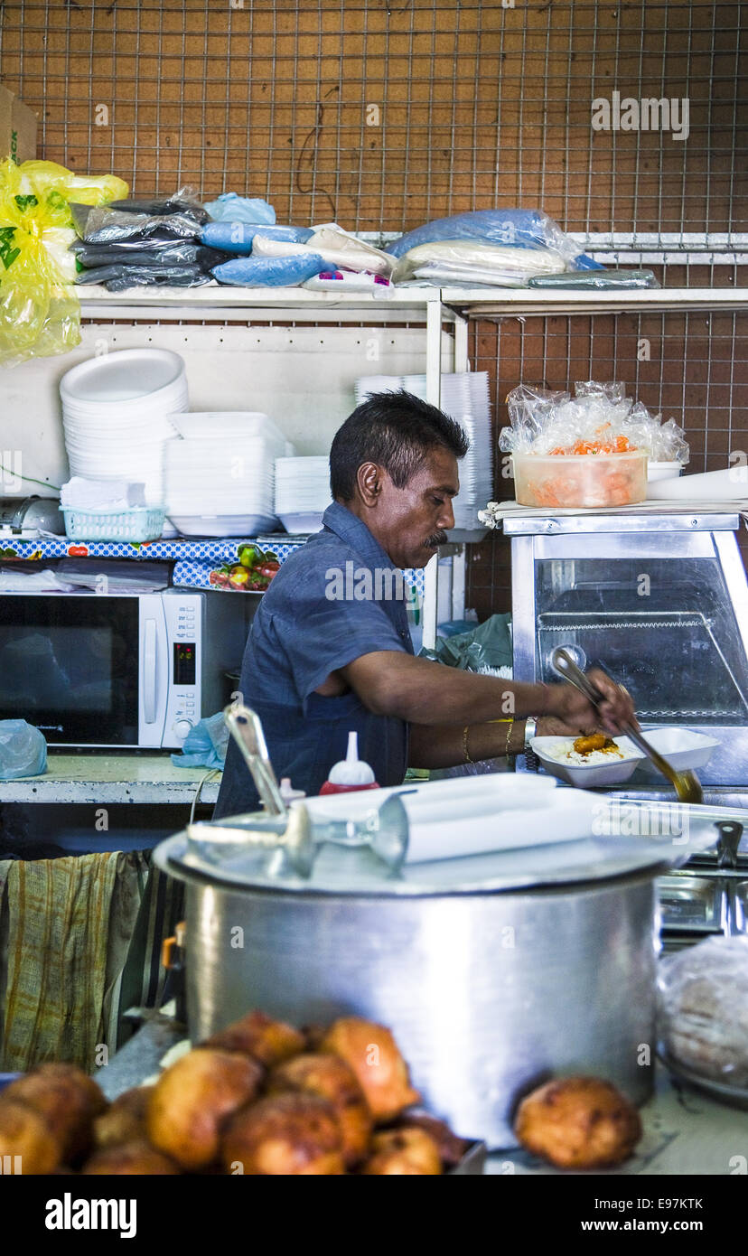 South Africa, Durban, the kitchen of a restaurant in Phoenix indian