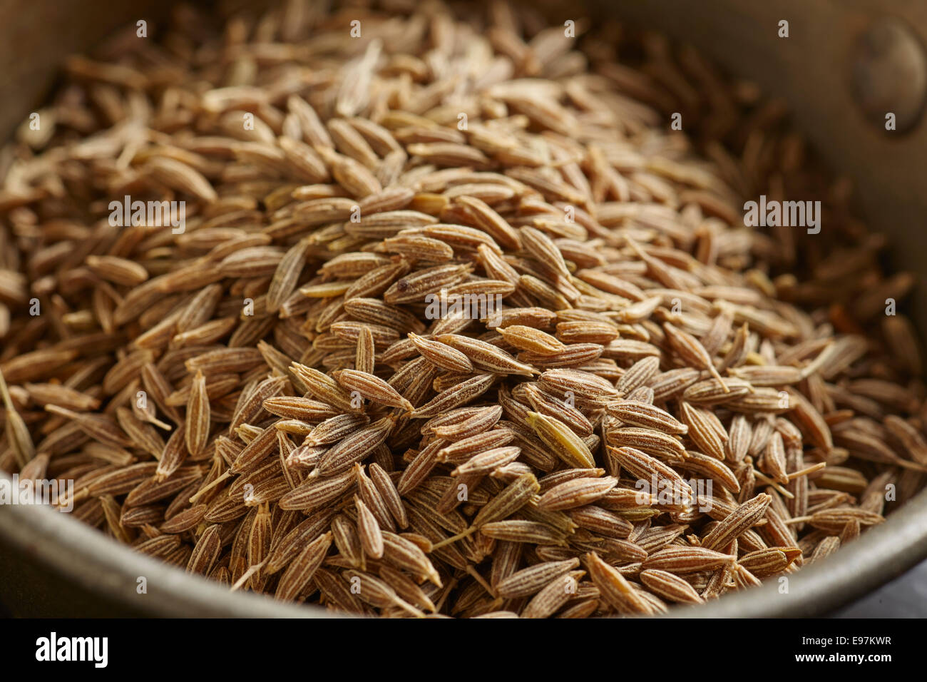 whole cumin seed Stock Photo