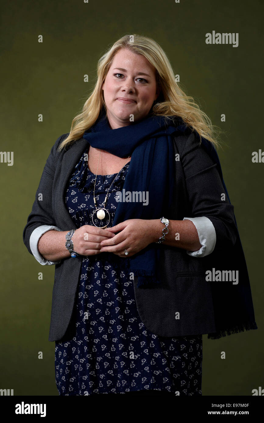 English author of historical fiction Robyn Young appears at the Edinburgh International Book Festival. Stock Photo