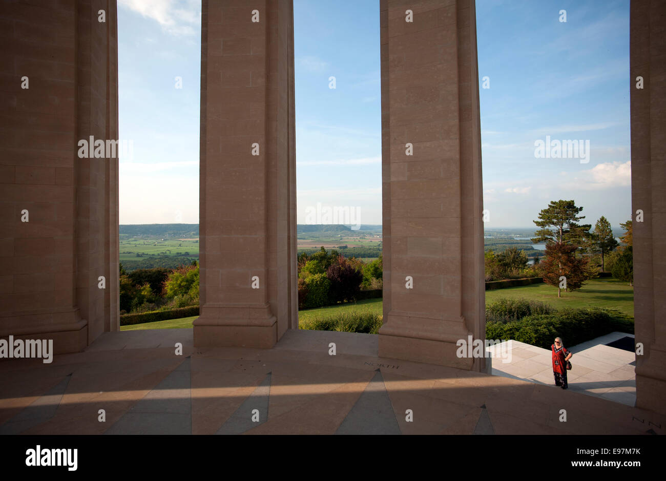 Butte de Montsec US Memorial in the St Mihiel Salient. WWI Battlefield south of Verdun, France. October 2014 Stock Photo