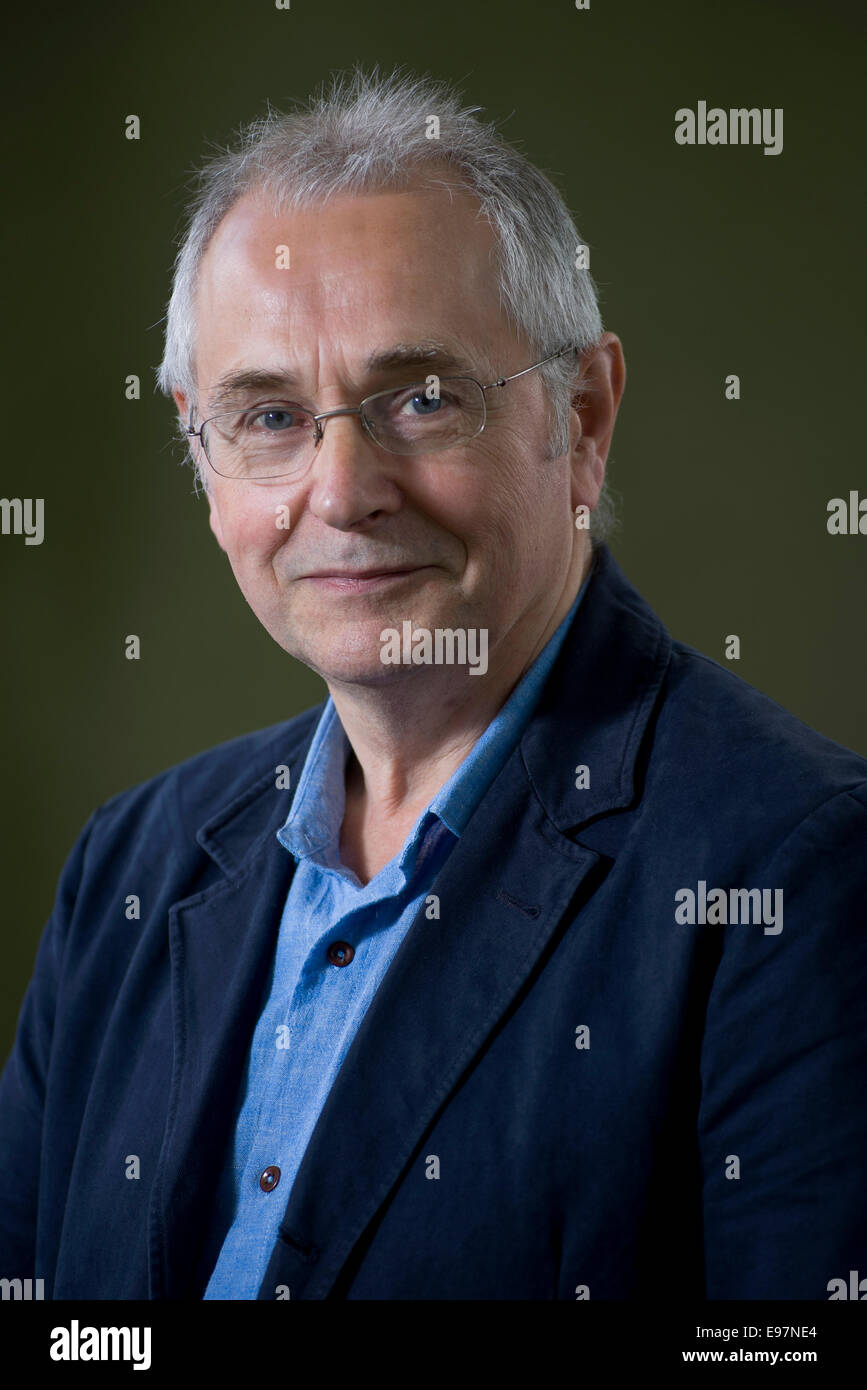 Author Andrew Whitley appears at the Edinburgh International Book Festival. Stock Photo