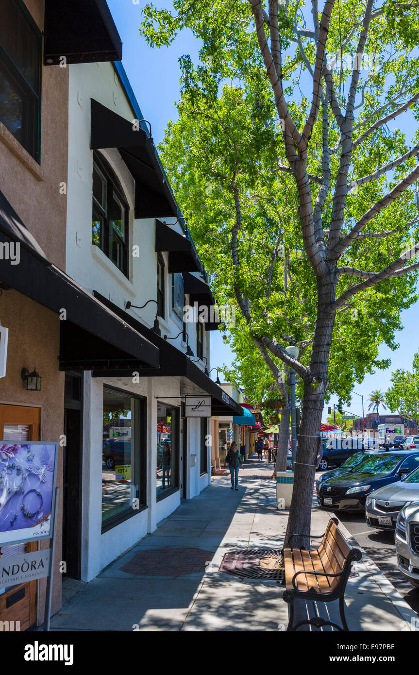 State Street In Downtown Carlsbad, San Diego County, California, USA ...