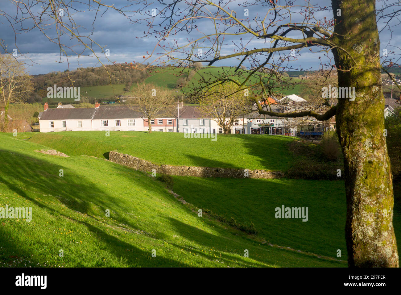 Moridunum Roman amphitheatre Carmarthen Carmarthenshire West Wales UK
