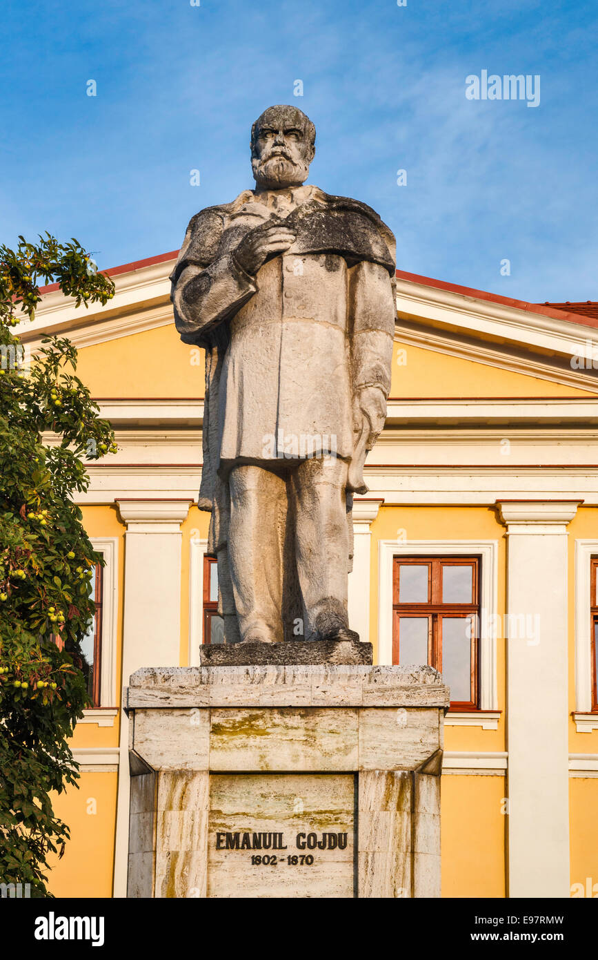 Statue of Emanuil Cojdu at Piata Unirii (Union Square) in Oradea