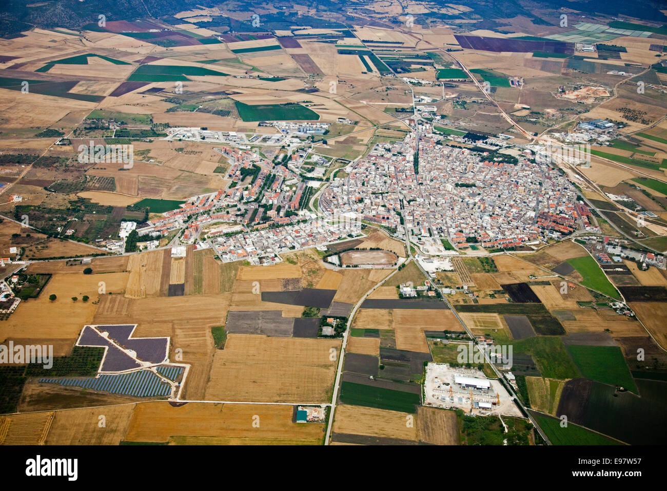 aerial view, apricena, gargano, foggia province, puglia, italy, europe Stock Photo