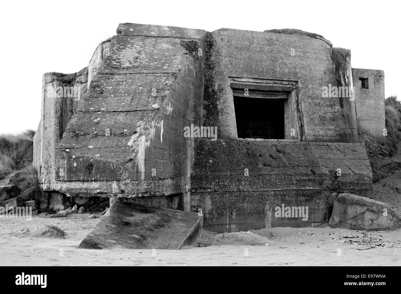 Utah Beach is one of the five Landing beaches in the Normandy landings on 6 June 1944, during World War II. Utah is located on t Stock Photo