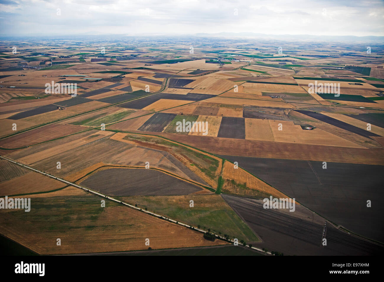aerial view, tavoliere delle puglia, foggia province, puglia, italy, europe Stock Photo