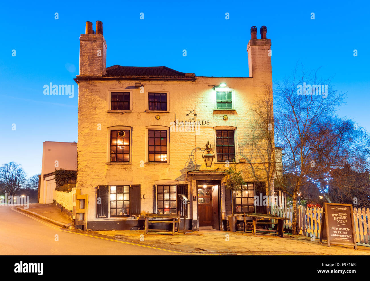 The Spaniards Inn, Hampstead, London, England, UK Stock Photo