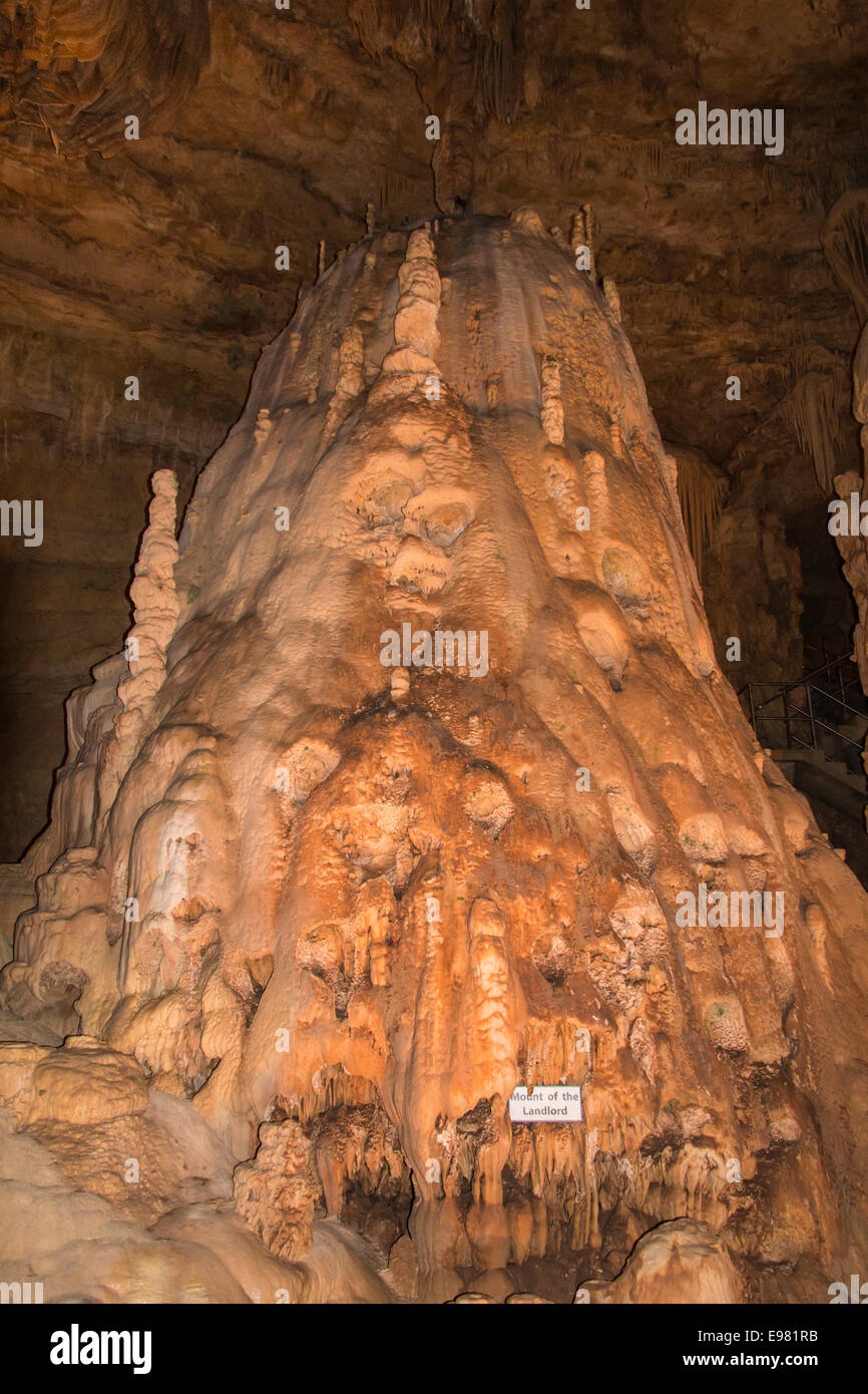 Natural Bridge Caverns in Central Texas near San Antonio Stock Photo