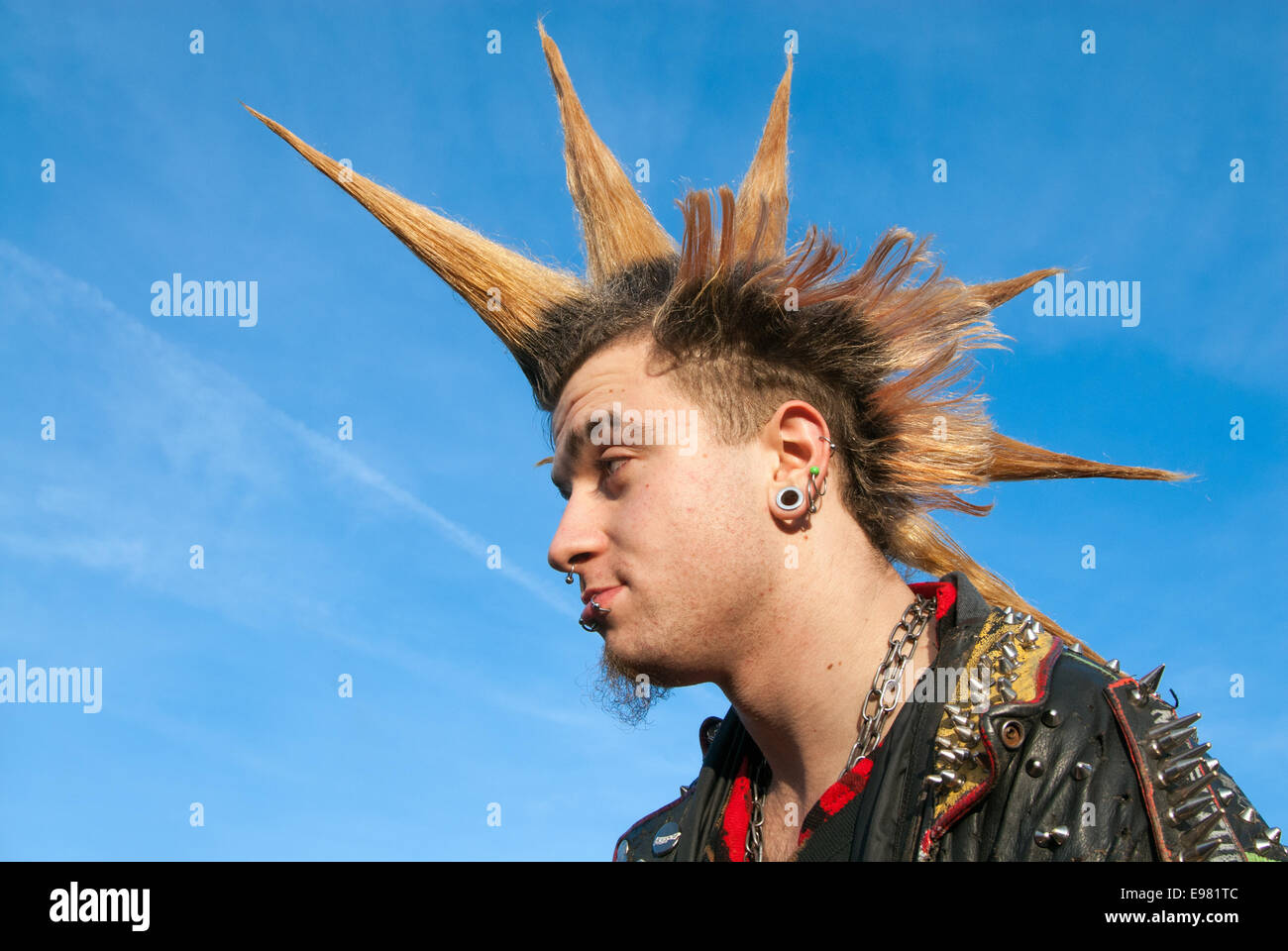 Punk hair style hi-res stock photography and images - Alamy