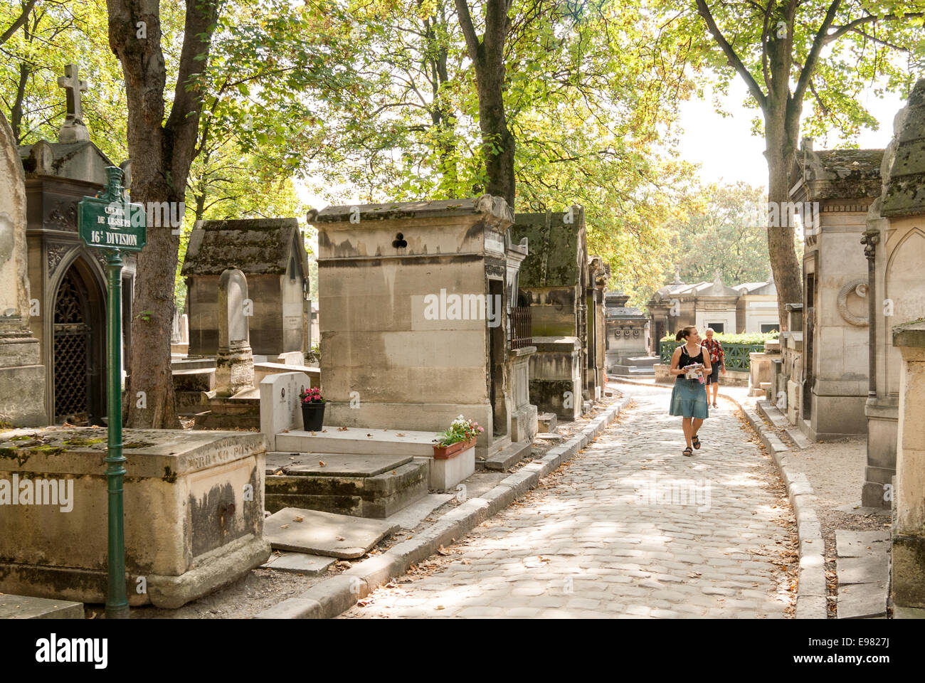 Pere Lachaise cemetery, Paris, France Stock Photo