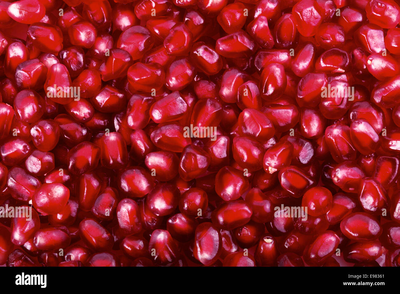 Fresh pomegranate seeds for food background Stock Photo