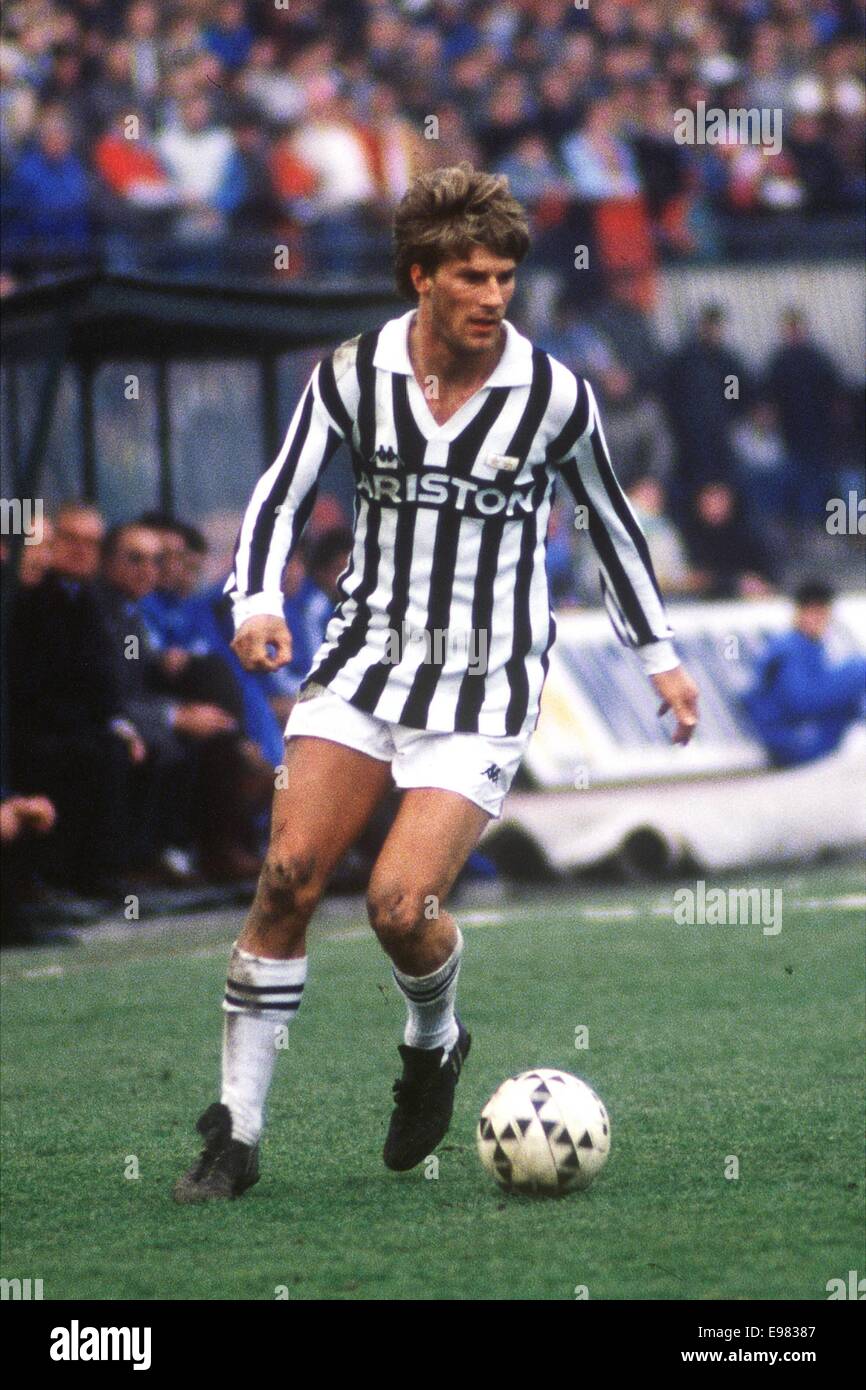 10.01.1988 Italy. MICHAEL LAUDRUP (Juventus) Serie A football league