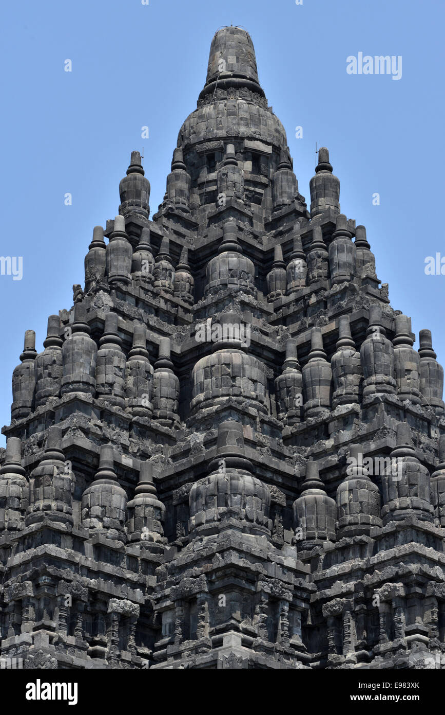 UNESCO World Heritage listed ancient Hindu temple, Prambanan Stock ...