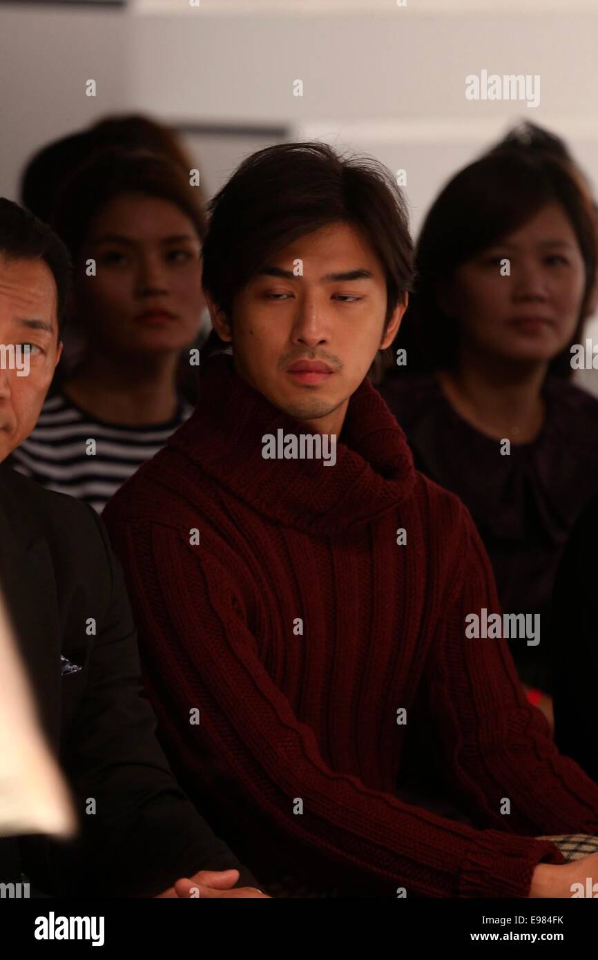 Berlin Chen attends a cloth brand fashion show in Taipei, Taiwan, China ...
