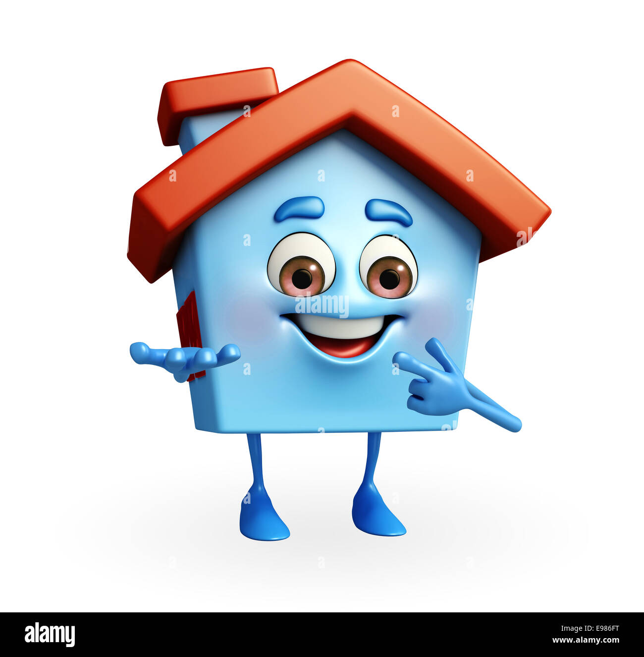 Funny house building cartoon character Cut Out Stock Images & Pictures ...
