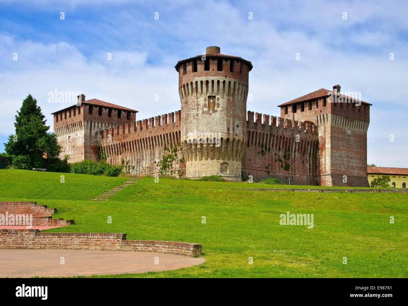 Soncino Burg - Soncino castle 01 Stock Photo