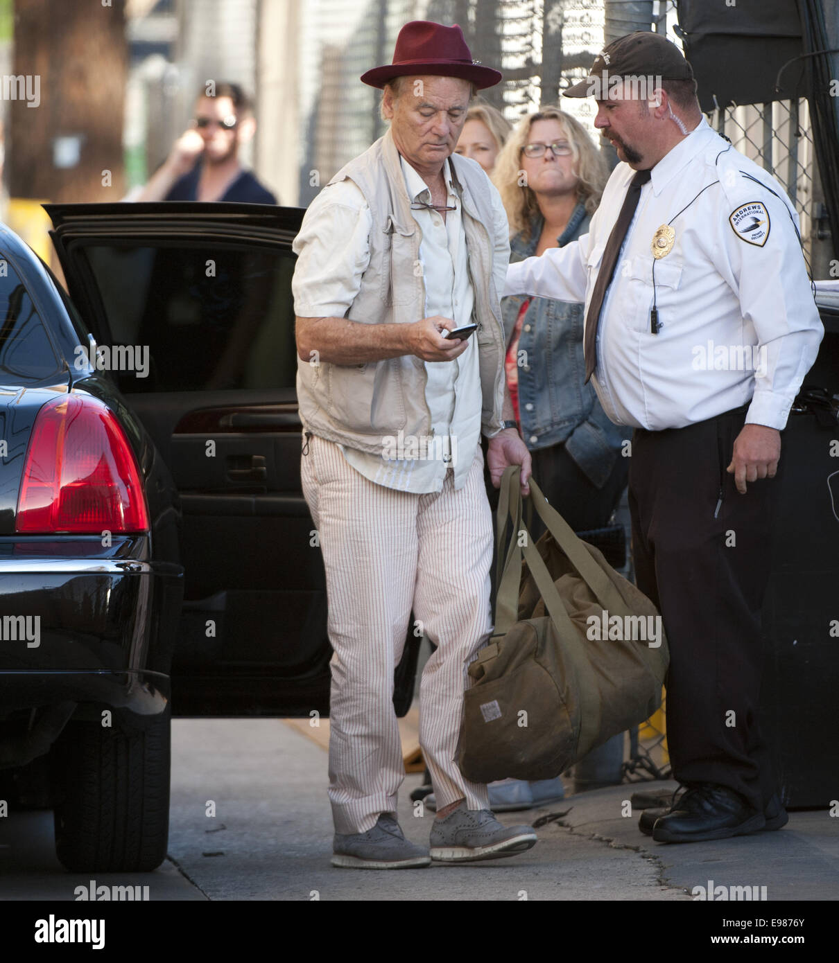 Hollywood, California, USA. 21st Oct, 2014. Canadian born comedian and actor, Bill Murray, taped an appearance for Jimmy Kimmel Live! at the El Capitan Theatre in Hollywood on Tuesday October 21, 2014. Credit:  David Bro/ZUMA Wire/Alamy Live News Stock Photo