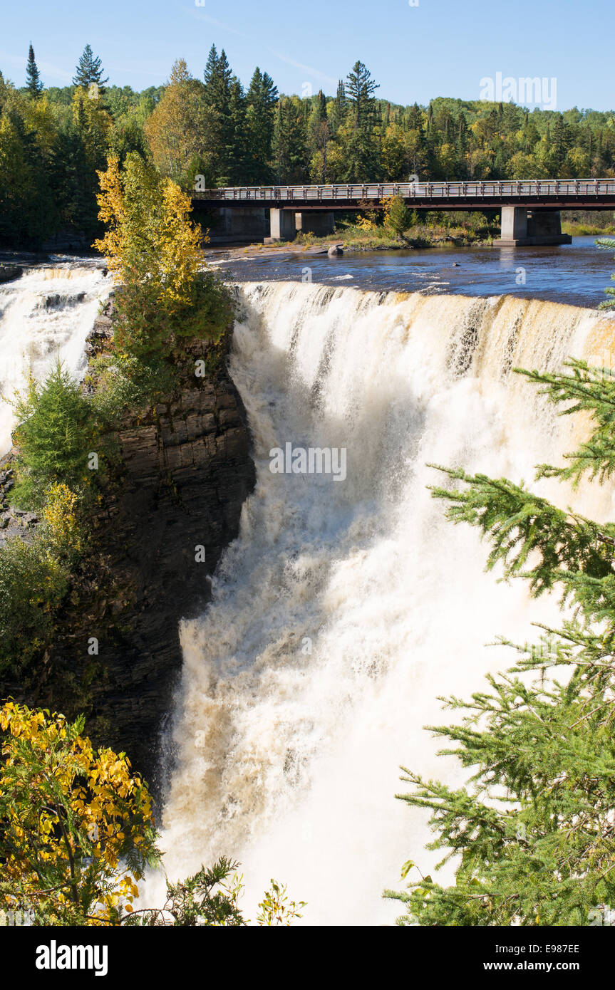 Kakabeka Falls, Waterfall on the Kaministiquia River, Ontario, Canada Stock Photo