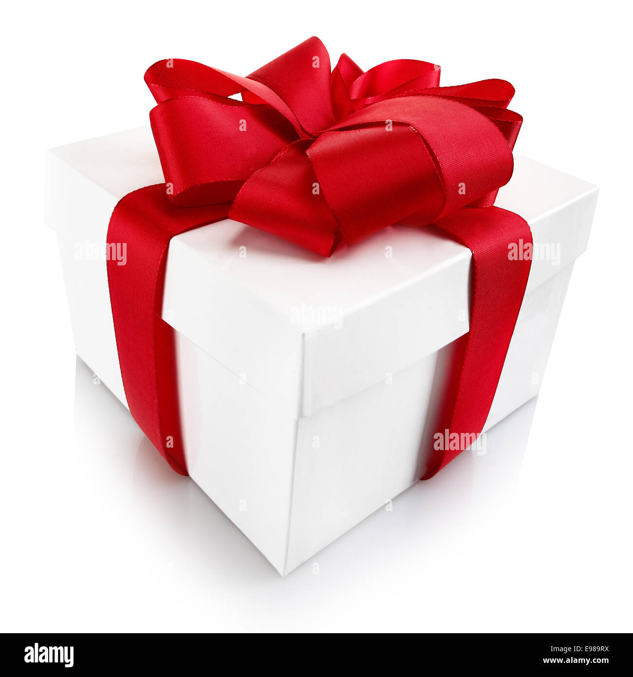 Decorative Christmas Or Valentine Gift Square White Cardboard