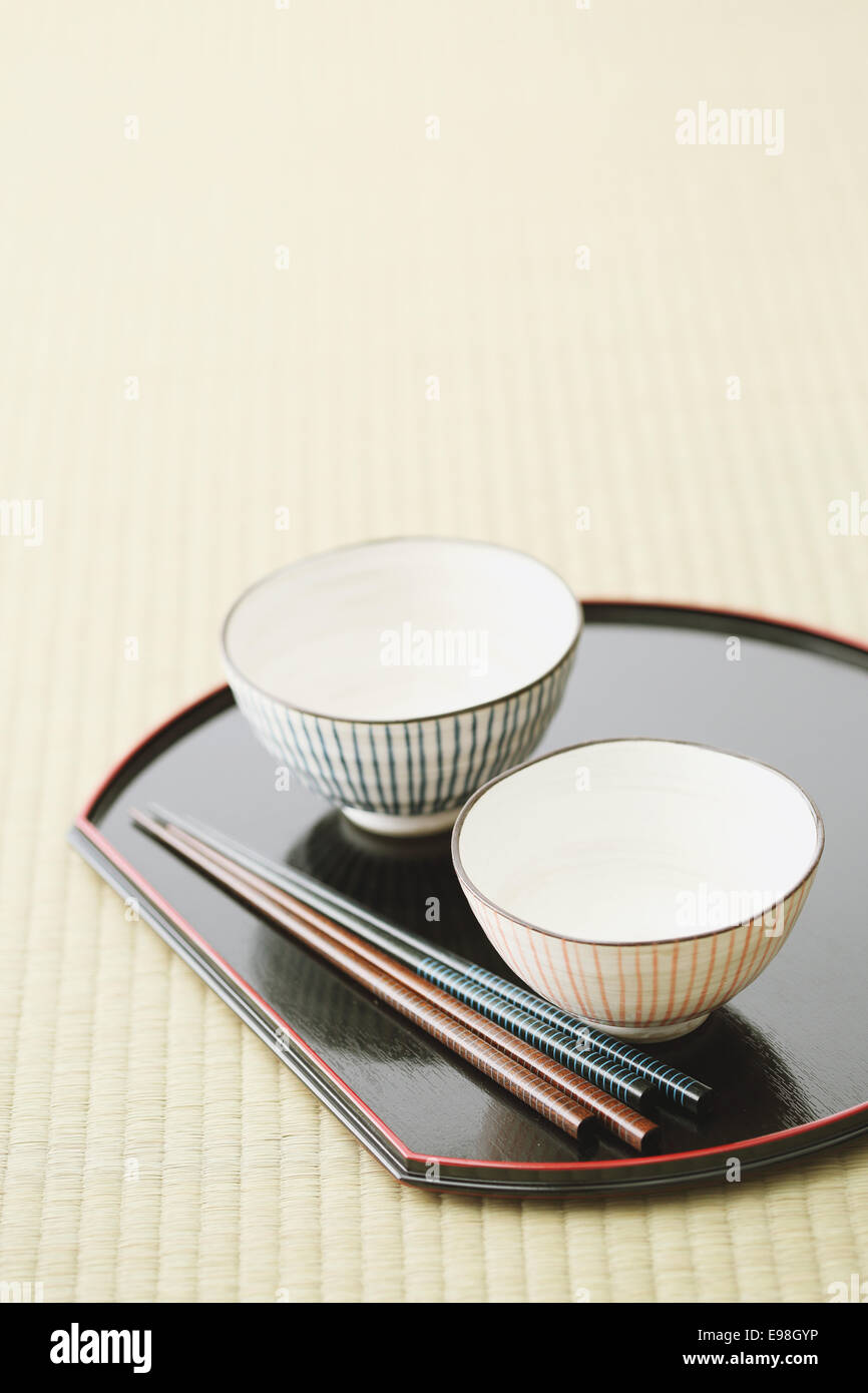 Japanese style tableware Stock Photo Alamy
