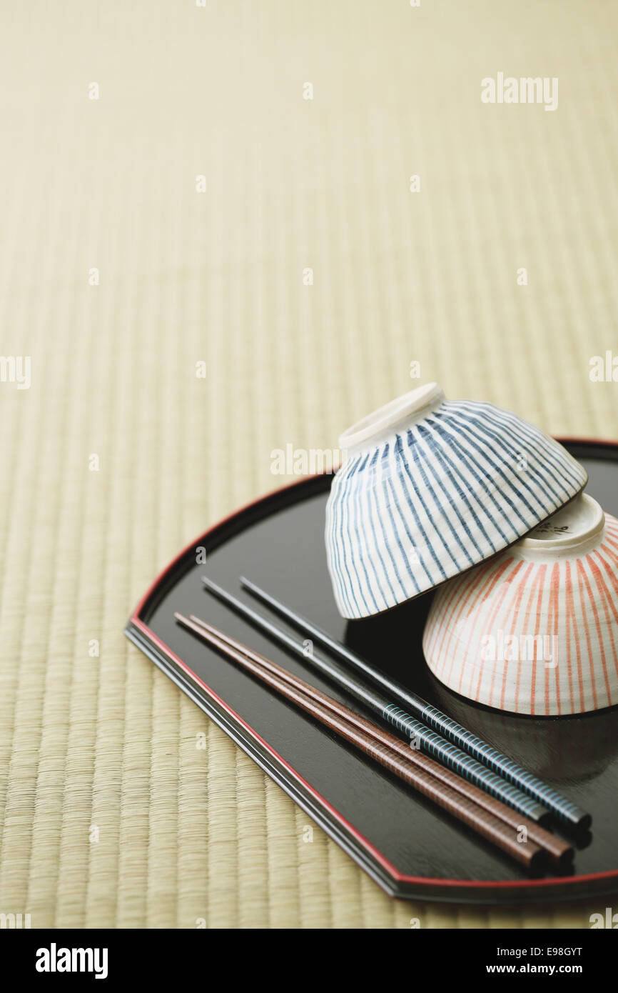 Japanese style tableware Stock Photo Alamy