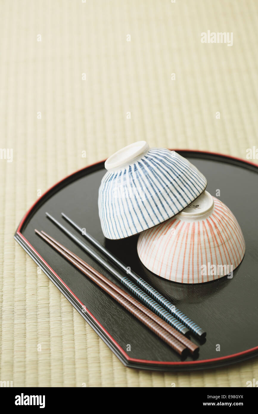 Japanese style tableware Stock Photo Alamy