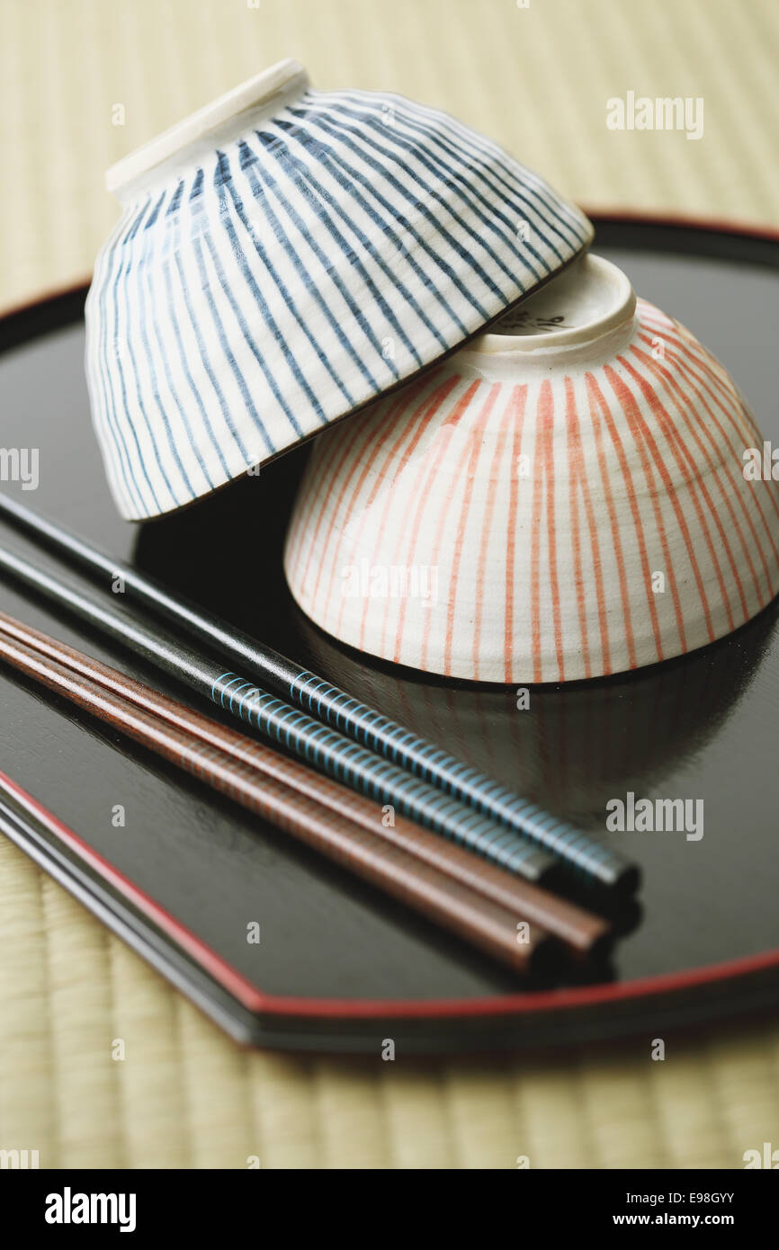 Japanese style tableware Stock Photo Alamy