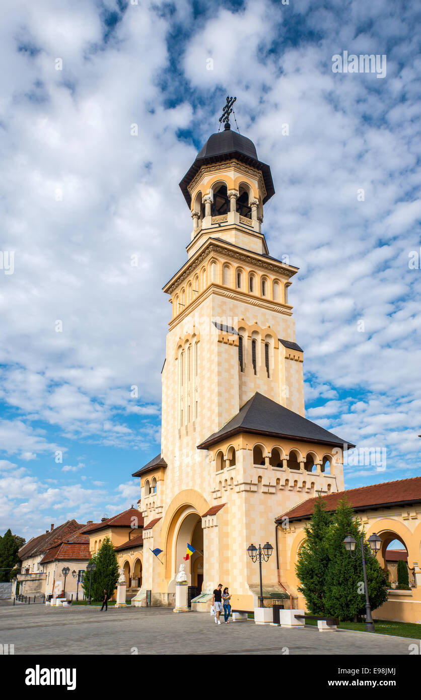 Romanian Orthodox Cathedral at Alba Carolina Citadel in Alba Julia, Alba County, Transylvania, Romania Stock Photo