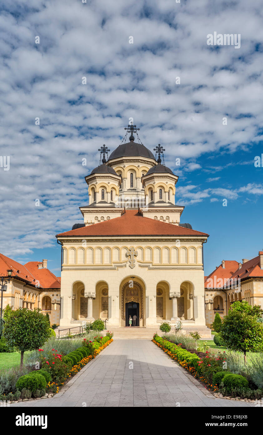 Romanian Orthodox Cathedral at Alba Carolina Citadel in Alba Julia, Alba County, Transylvania Region, Romania Stock Photo