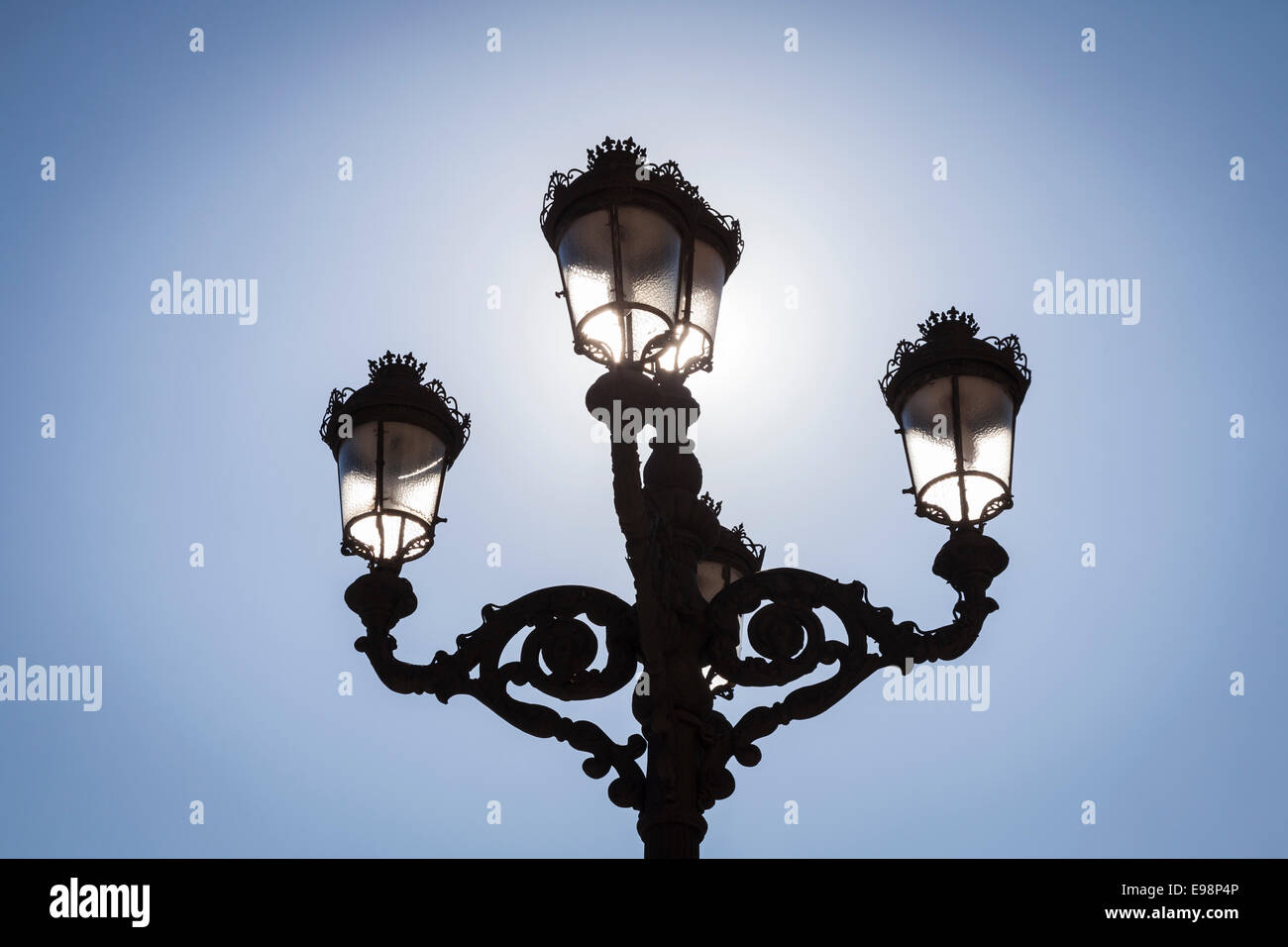 Wrought iron street light hi-res stock photography and images - Alamy