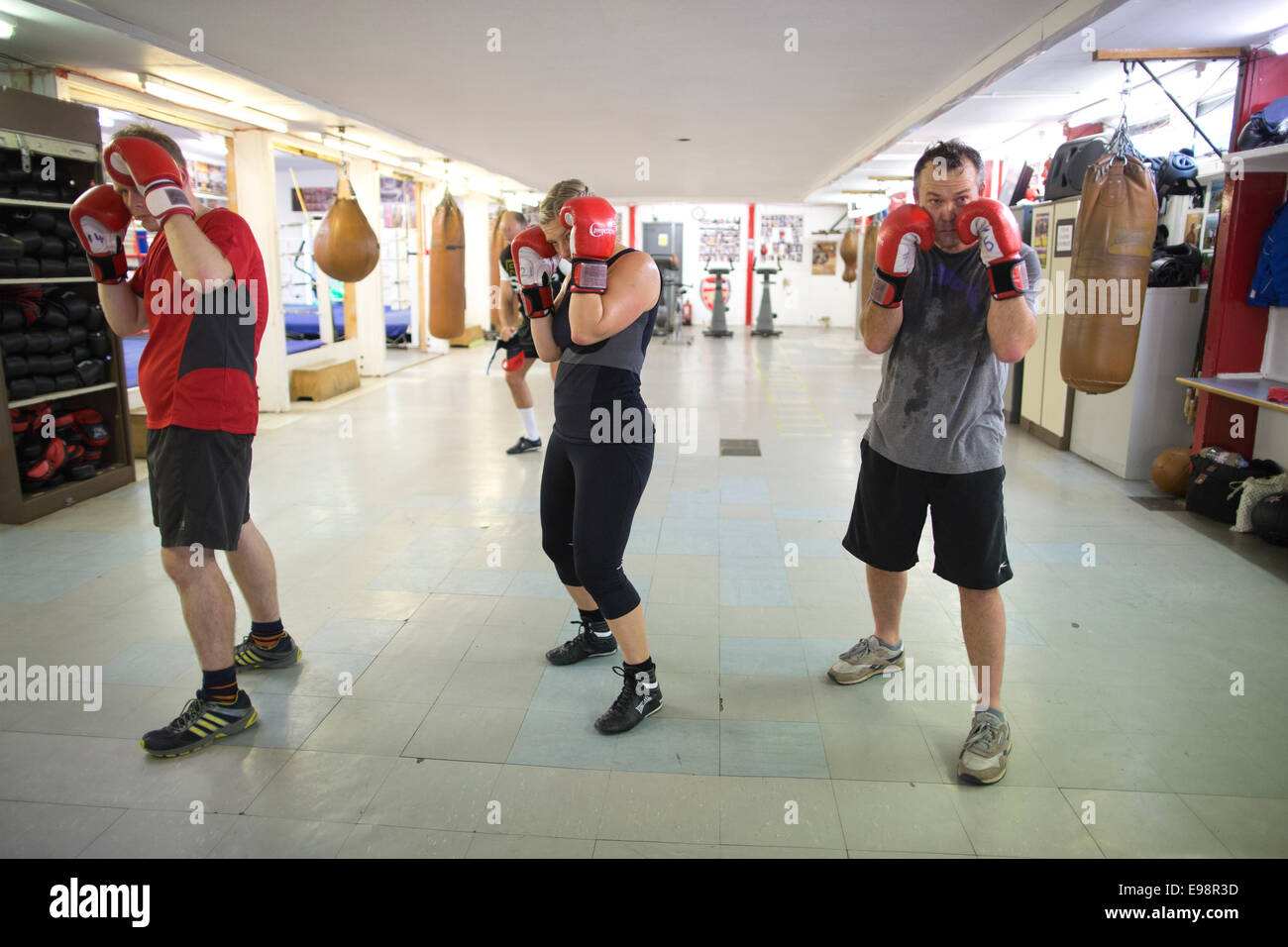 Chessboxing, boxing and chess board game being played alternately as part  of a new surreal sport, Islington, London, UK Stock Photo - Alamy