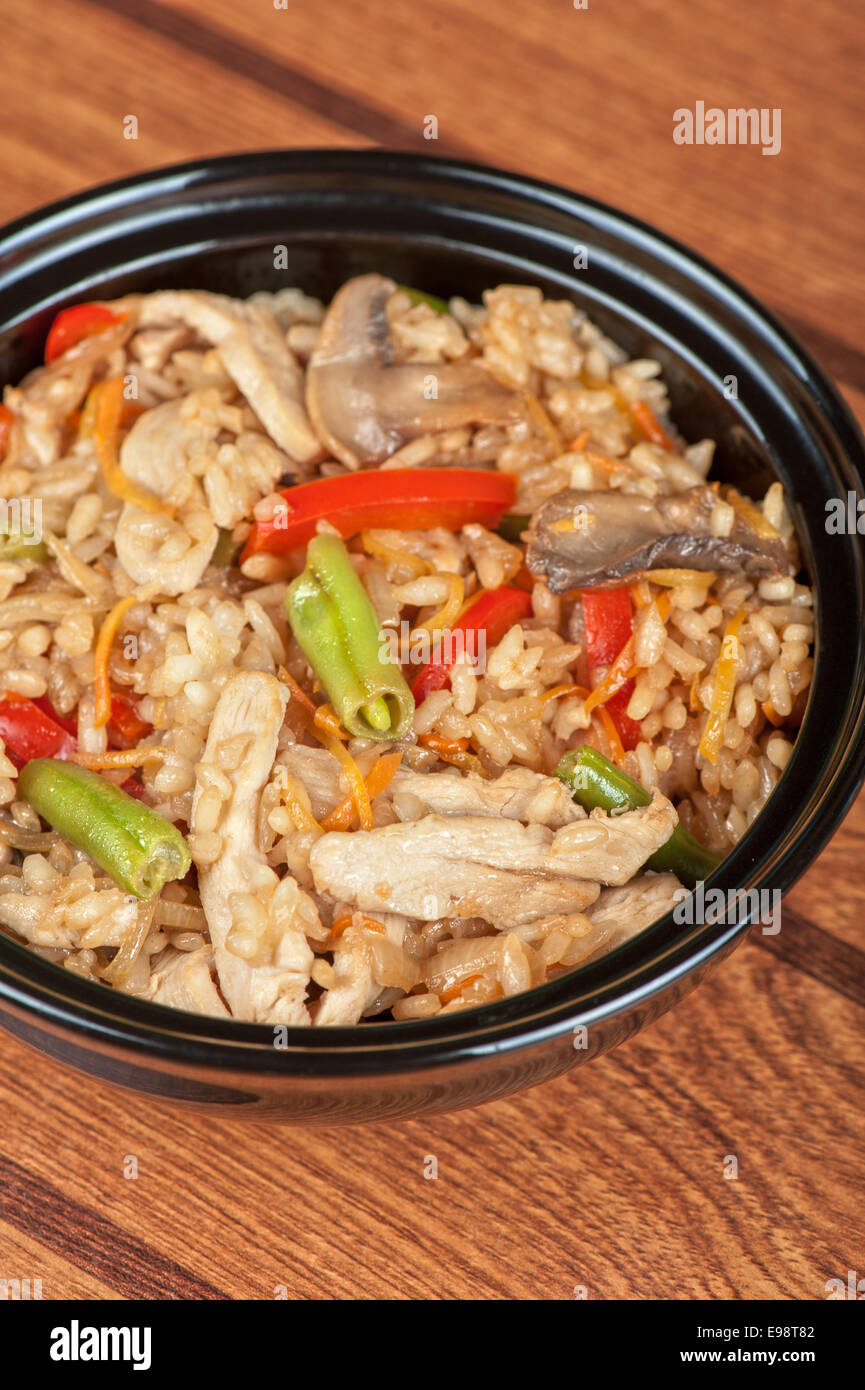 Rice chicken vegetable Stock Photo - Alamy