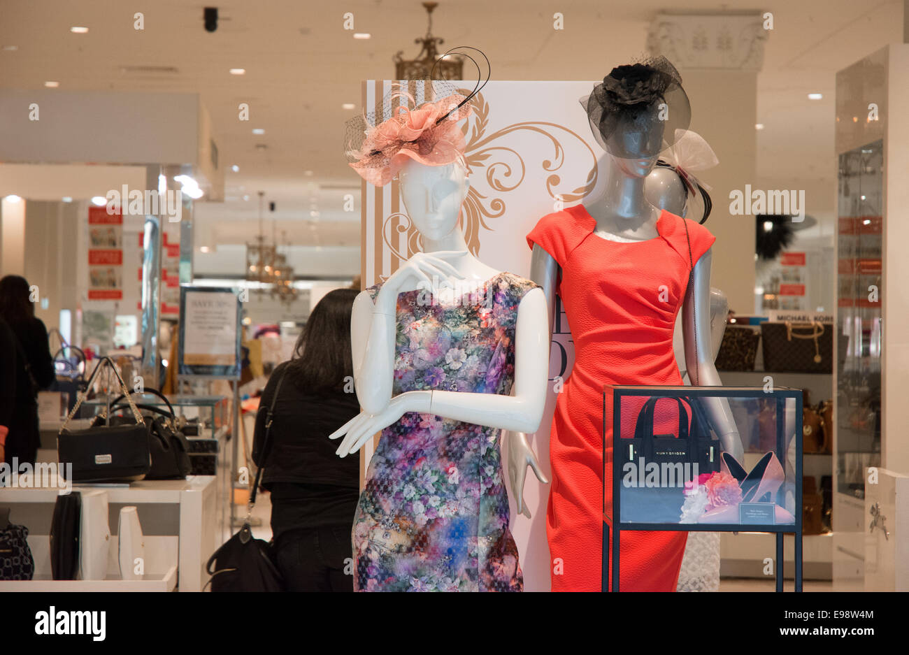 Mannequins In Retail Clothing Store Display Stock Photo