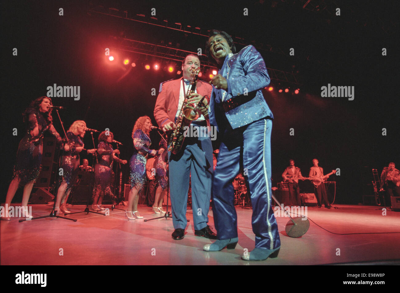 James Brown in concert at Glasgow (armadillo), in Glasgow, Scotland, 1998 Stock Photo Alamy