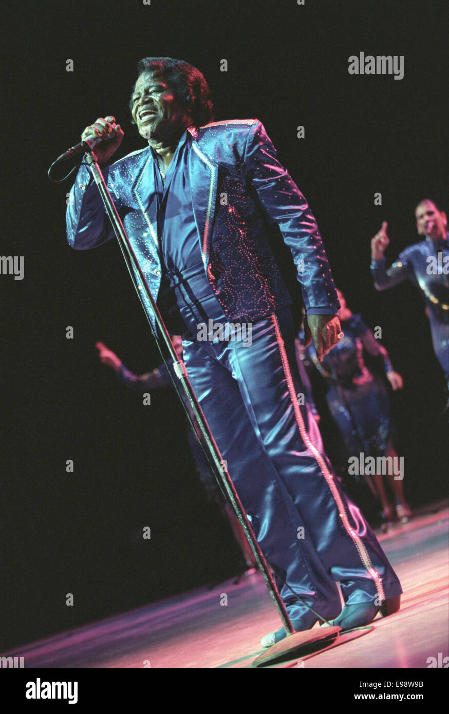James Brown in concert at Glasgow (armadillo), in Glasgow, Scotland, 1998 Stock Photo Alamy