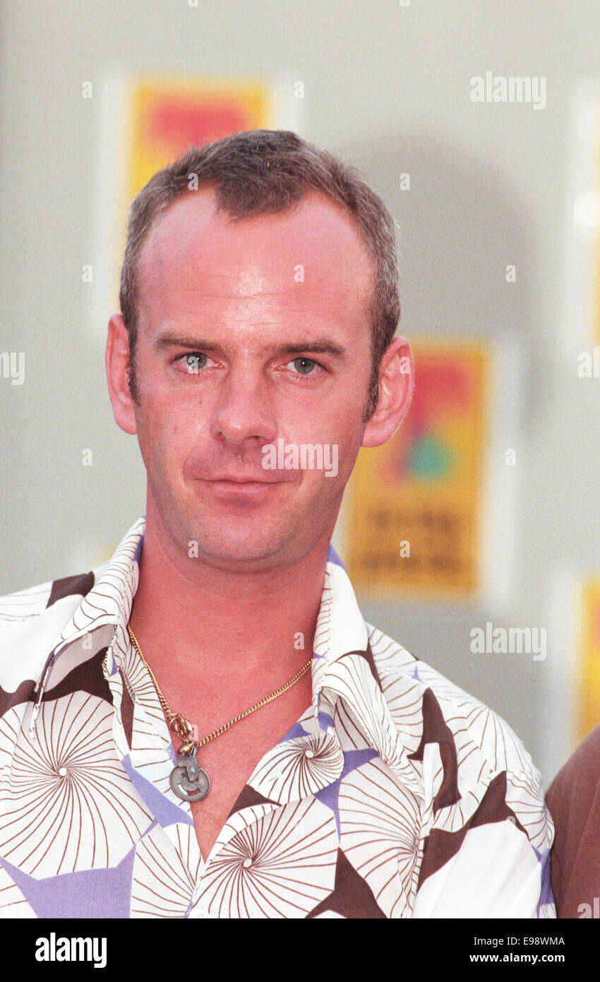 Fatboy Slim at 'T In The Park' music festival, in Scotland, in 1999. Stock Photo