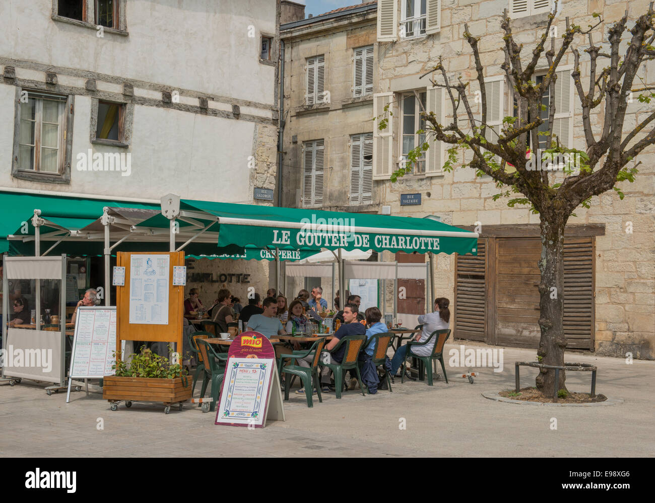 Restaurant in Perigueux in the Dordogne department of France Stock