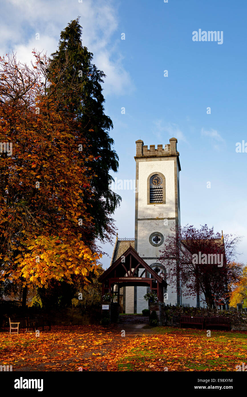 Autumn, Kenmore Church Perth and Kinross Perthshire Scotland Stock Photo